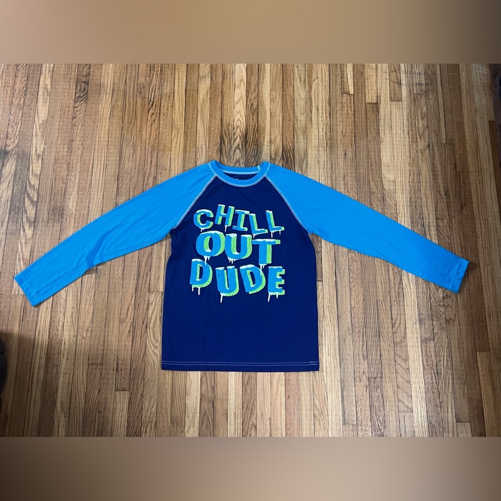 Circo Blue and Green Lg 12/14 PJ Top